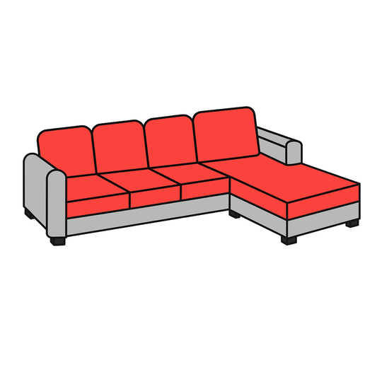 מארז מרובע (4 גב + 3 מושב + 1 שזלונג)